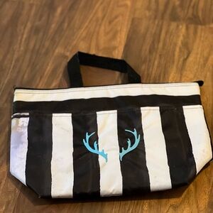 Black and White Striped Tote Bag